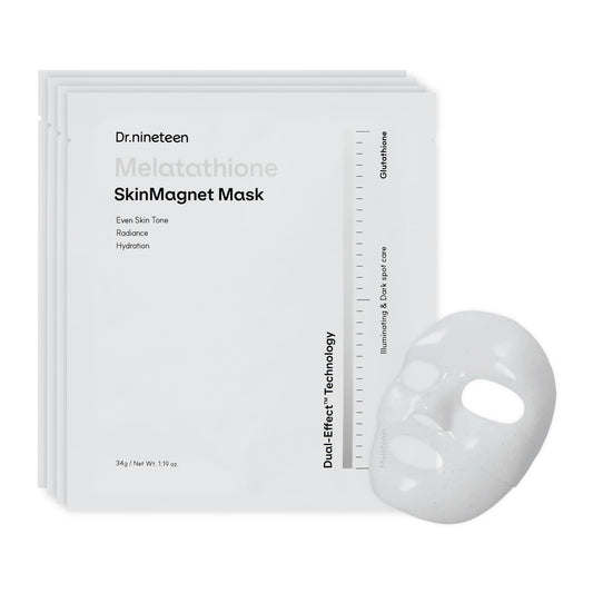 Dr.nineteen Melatathione Skin Magnet Hydrogel Mask | Melatonin + Glutathione + Vitamin Complex | Radiant & Even-Looking Skin Appearance | Korean Hydrogel Face Mask Dr.nineteen buy supplements Au
