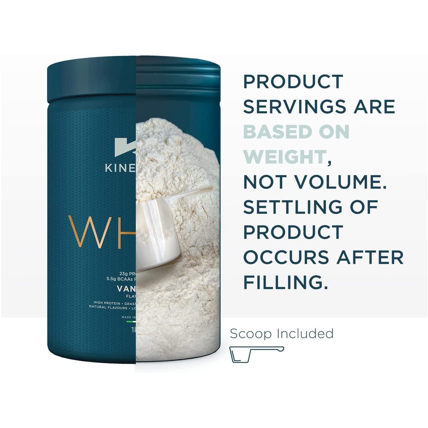 Kinetica Vanilla Whey Protein Powder | 4.5kg | 23g Protein per Serving | 150 Servings KineticaBuy Supplements Australia