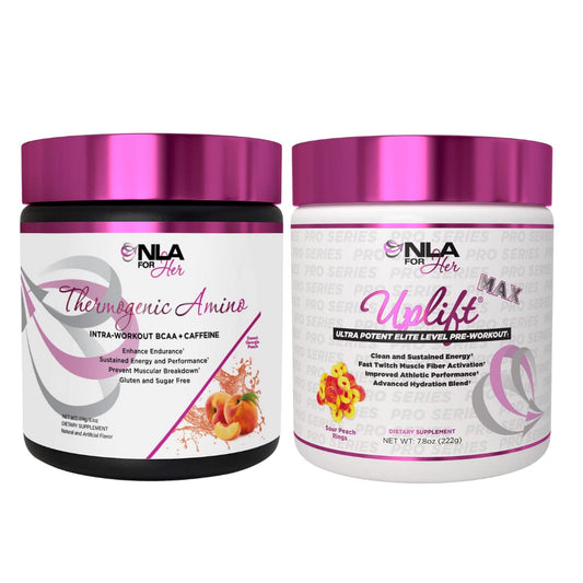 NLA for Her Pre/Intra Workout Stack (Includes Her Thermogenic Amino Georgia Peach