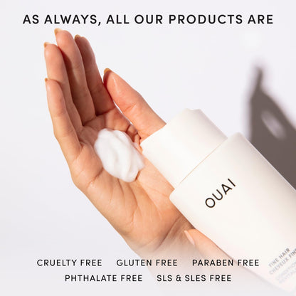 OUAI Fine Hair Conditioner Travel Size - Volumizing Conditioner for Fine Hair with Keratin, Biotin & Chia Seed Oil - Adds Softness, Bounce & Volume - Free from Parabens, Sulfates & Phthalates (3 Oz) OUAIBuy Supplements Australia