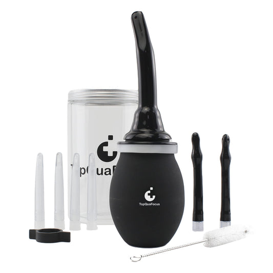 TopQuaFocus 14.5OZ Large Enema Bulb Kit Douche Bulb for Men Women Colon Cleaning Feminine