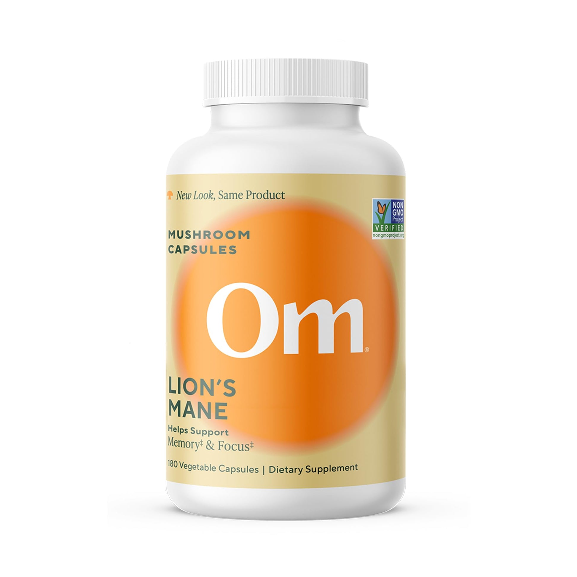 Om Lion’s Mane Mushroom Capsules - Organic Mushroom Supplement and Nootropic - Brain Supplements for Memory and Focus, 180 Count (60 Servings) OM MUSHROOM SUPERFOODBuy Supplements Australia