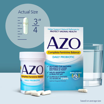 AZO Complete Feminine Balance Daily Probiotics for Women & D Mannose Urinary Tract Health AZOBuy Supplements Australia