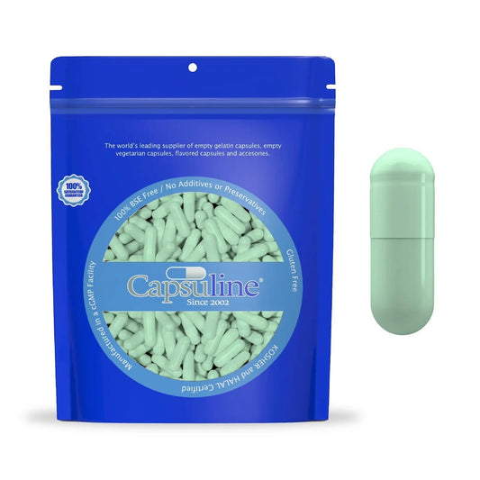 Capsuline Colored Size 00 Empty Vegan Capsules - 1000 Count - Empty Veggie Pill Capsules - DIY Vegetable Capsule Filling CapsulineBuy Supplements Australia