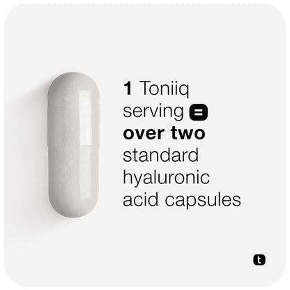 Toniiq Hyaluronic Acid Supplements – Lab Tested 95% Ultra High Purity – Fermented and Bioavailable with Vitamin C – Third Party Lab Tested – 360 Capsules Toniiq buy supplements Au