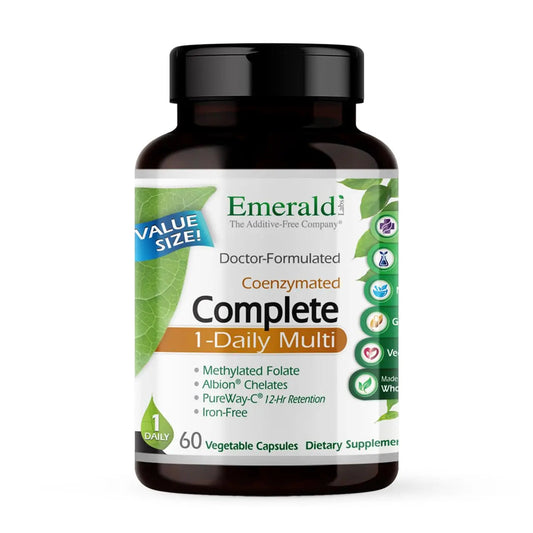 EMERALD LABS Complete 1-Daily Multi - Complete Multivitamin for Men & Women with Vitamin C, Methylated Folate, Whole-Food Blend & More EMERALD LABS