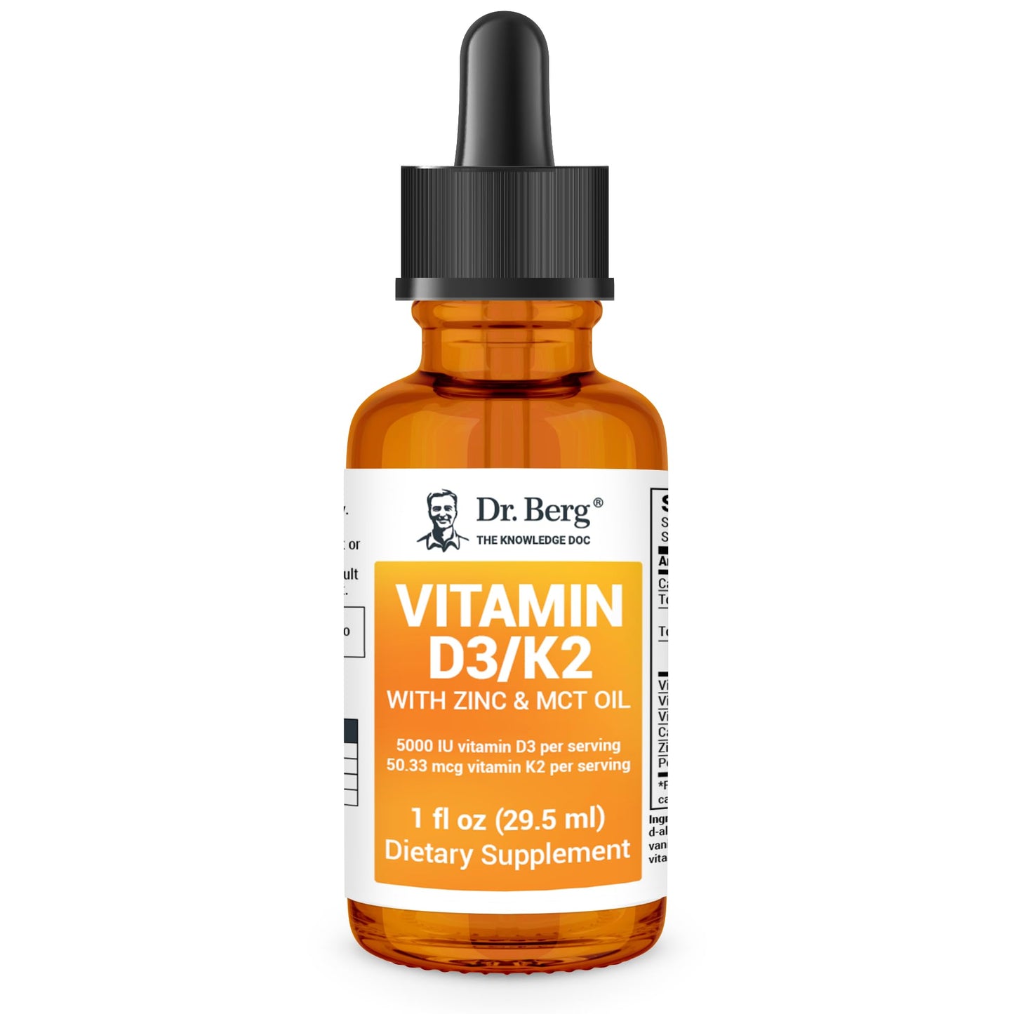 Dr. Berg Liquid Vitamin D3 & K2 Supplement - For Bone, Teeth, Mood & Immune Health Dr. Berg NutritionalsBuy Supplements Australia