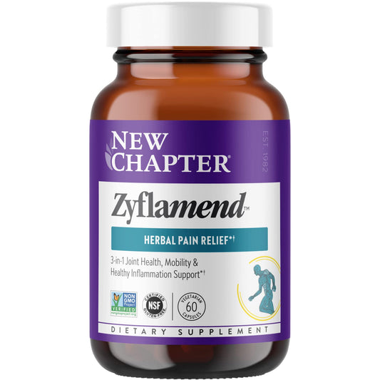 New Chapter Zyflamend™ Joint Supplement & Herbal Pain Relief – 10-in-1 Superfood Blend with Turmeric, Ginger & Green Tea - for Healthy Inflammation Response, Mobility & Flexibility, 60 Capsules New ChapterBuy Supplements Australia