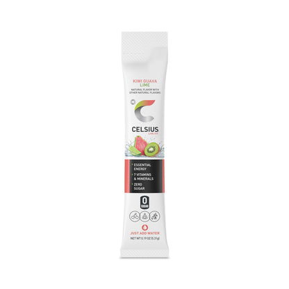 CELSIUS Kiwi Guava Lime On-the-Go Powder Stick Packs, Zero Sugar , 14 Count (Pack of 1) CELSIUSBuy Supplements Australia