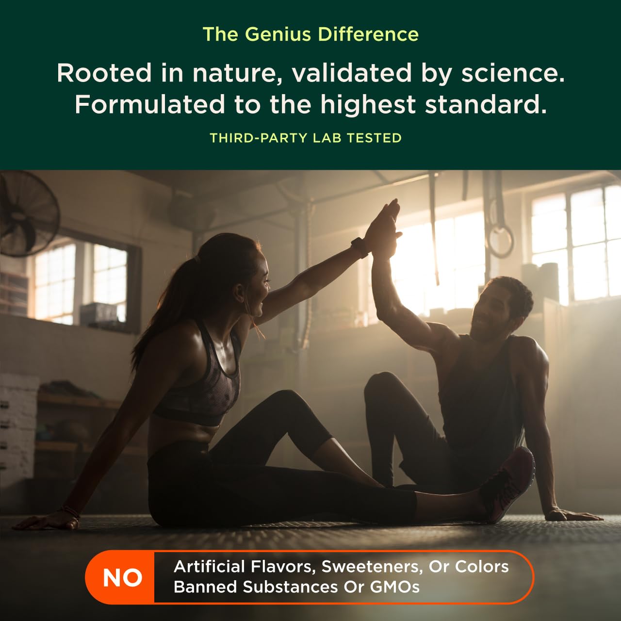 The Genius Brand Genius Mushroom - Plant-Based Supplement for Immune, Focus & Energy Support - Lion's Mane, Cordyceps & Reishi - Organic & Non-GMO - Butter Toffee - 60 Soft Chews The Genius BrandBuy Supplements Australia