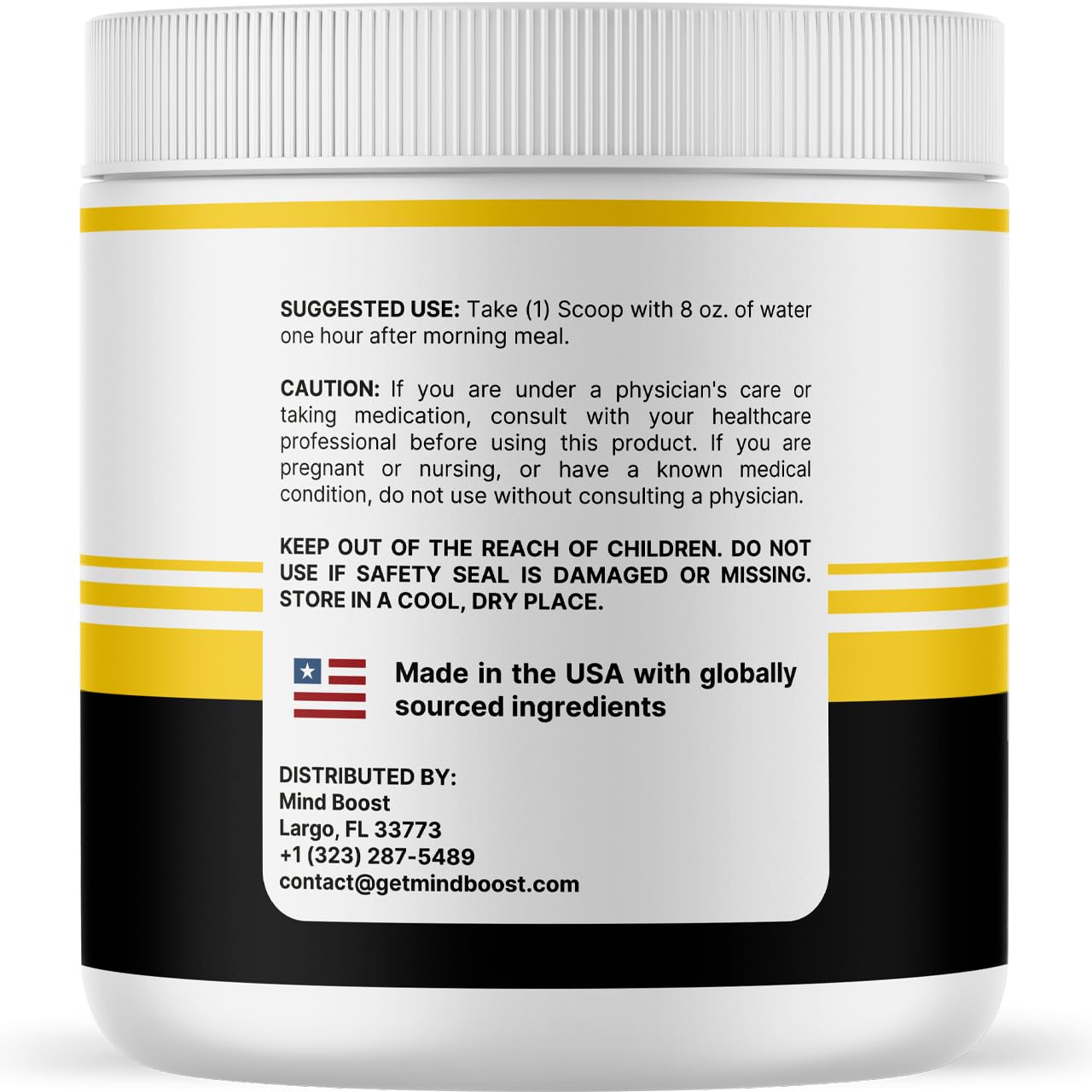 MindBoost Powder - Official Mind Boost Day Supplement, Advanced Nootropic, Premium Formula, Natural Vitamins for Wellness - 1 Bottle for 1 Month VIVALISBuy Supplements Australia