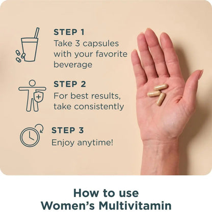 Ancient Nutrition Multivitamin for Women, Multi Women's, Methylated Vitamin D, C, B12, Zinc, Magnesium Ancient NutritionBuy Supplements Australia