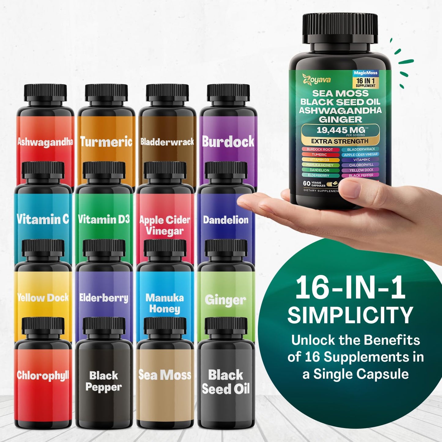 Zoyava Sea Moss 16-in-1 and Saffron 6-in-1 Bundle ZoyavaBuy Supplements Australia