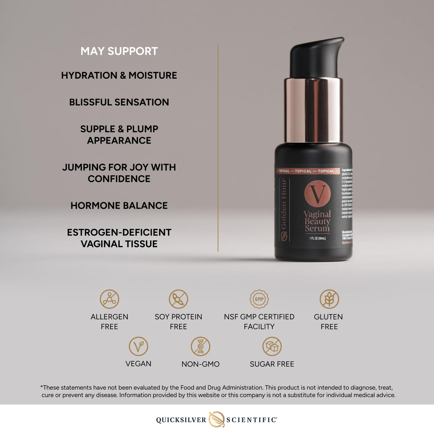 Quicksilver Scientific Vaginal Beauty Serum 1 fl oz (30ml) Quicksilver ScientificBuy Supplements Australia