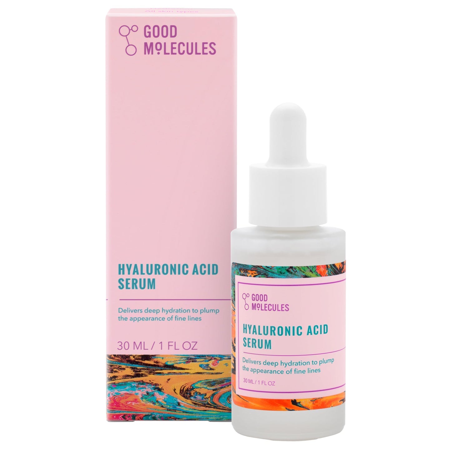 Good Molecules Hyaluronic Acid Serum - 1% Hyaluronic Acid Non-greasy Ultra Hydrating Serum