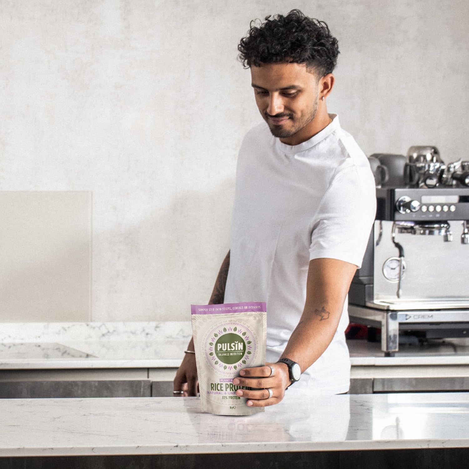 Pulsin - Natural & Unflavoured Vegan Rice Protein Powder - 1kg - 8.1g Protein, 0.4g Carbs, 43 Kcal Per Serving PulsinBuy Supplements Australia