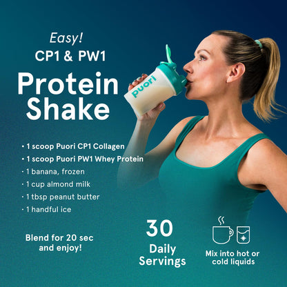 Puori CP1 Pure Collagen Hydrolysed Peptides 300g (30 Servings) PuoriBuy Supplements Australia