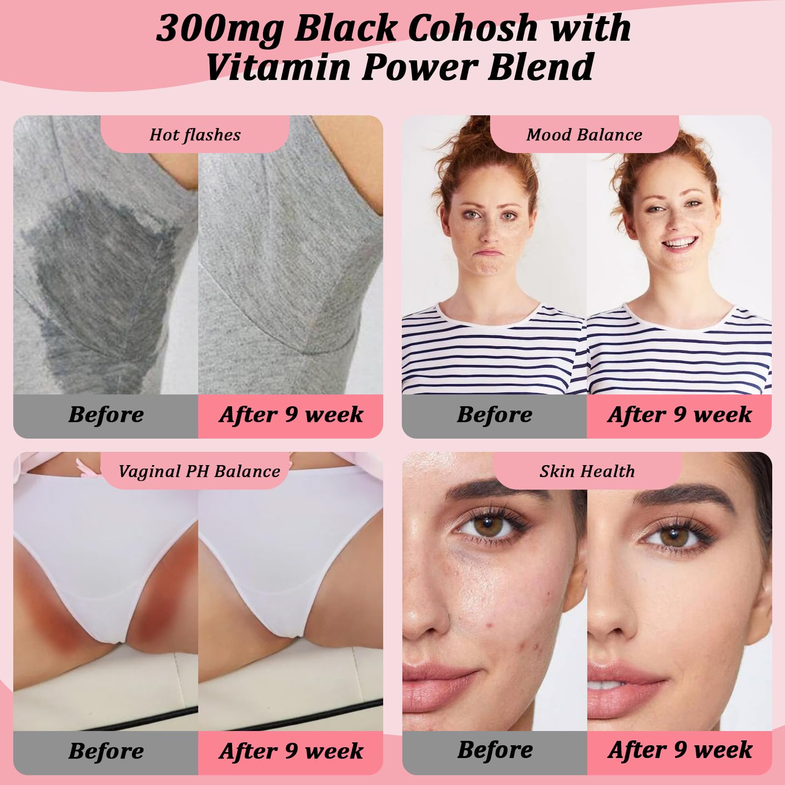 LeCozz Menopause Supplement for Women : Hormone-Free Probiotic with Black Cohosh & Ashwagandha Support for Hot Flashes Mood Balance & Skin Health 60 Capsules LeCozzBuy Supplements Australia