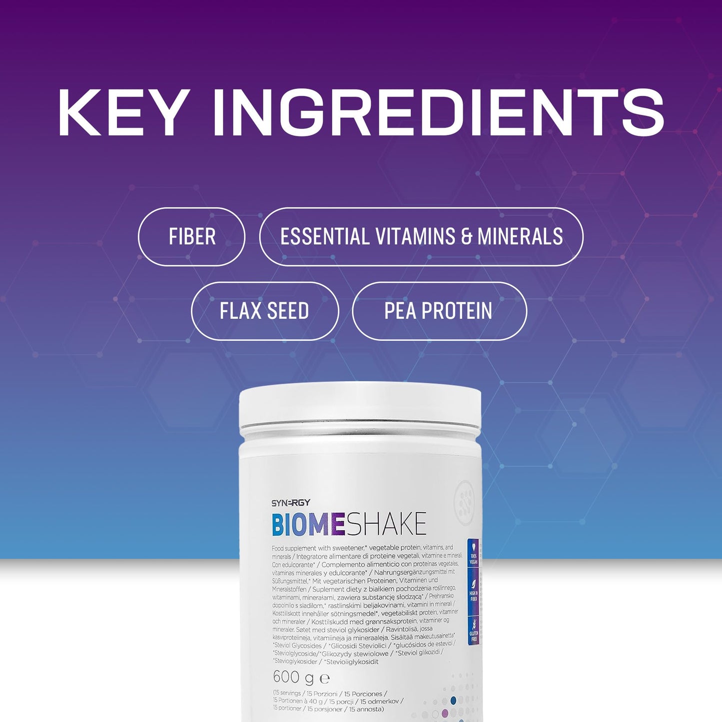 Synergy Worldwide Biome Shake 600 g | 22g Protein Powder Supplement | High in nutrients, Vitamins and Minerals Synergy WorldwideBuy Supplements Australia