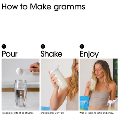 GRAMMS Clear Protein Powder Packets 20G Protein for Women & Men | Lactose Free, Grass-Fed Whey Isolate, Gluten Free, Zero Sugar, Gut Friendly, Non-Bloating