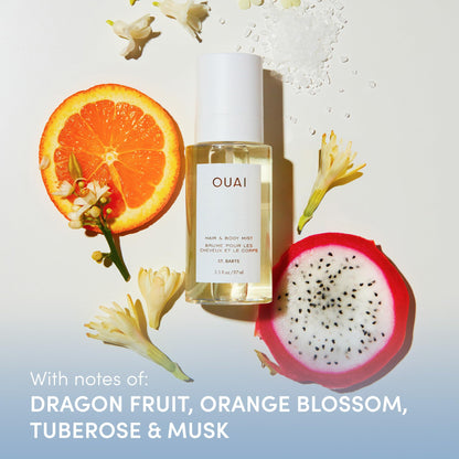 OUAI St. Barts Hair and Body Mist - Tropical-Scented Hair Perfume and Body Spray - Notes of Dragonfruit, Orange Blossom, Tuberose & Musk (8 Fl Oz) OUAIBuy Supplements Australia
