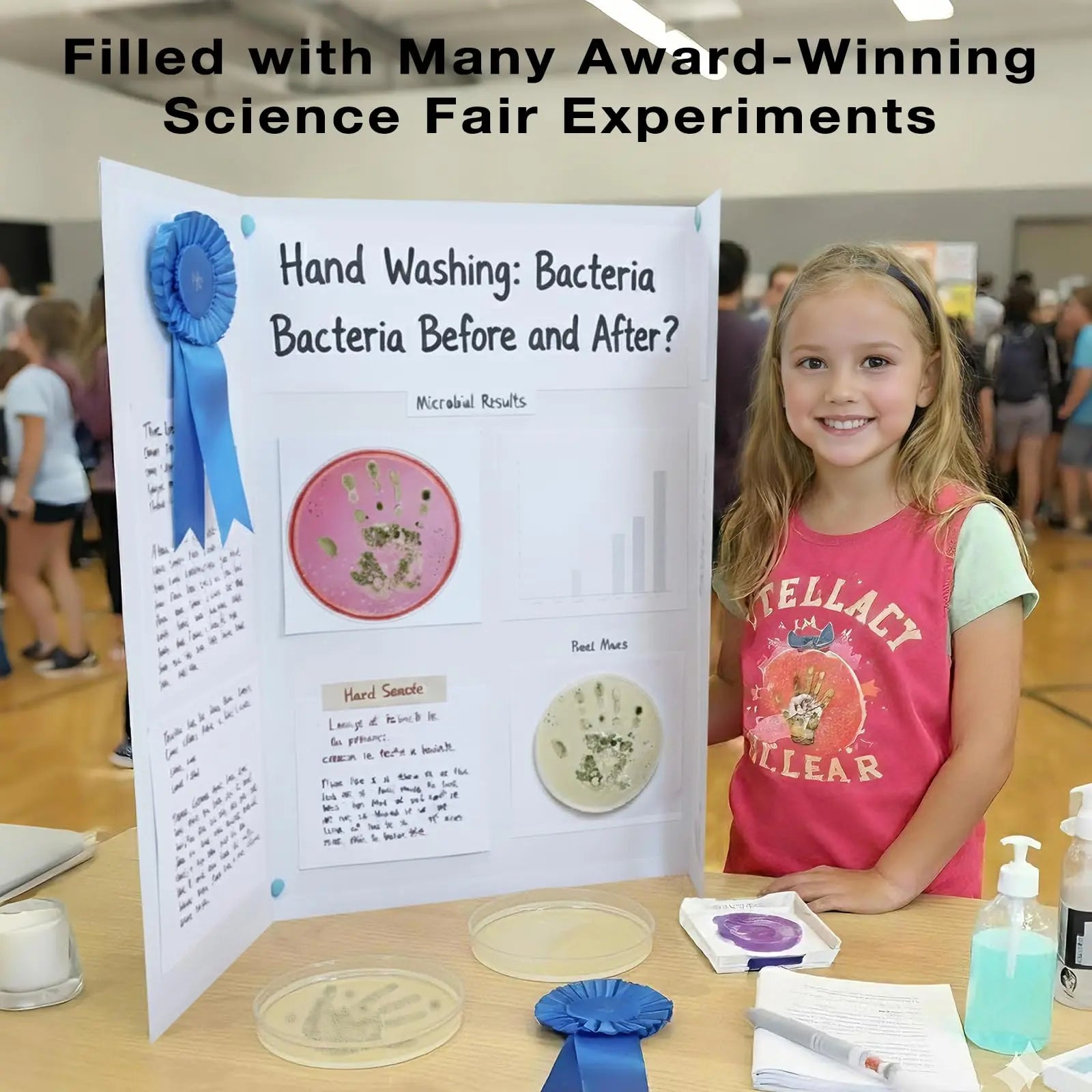 Giant Microbiology Bacteria Science Kit for Kids:2 XL 150mm Prepoured Nutrient Agar Plates, Petri Dishes with Agar & Colony Characteristics Poster for School Projects & Educational Gifts MosynexBuy Supplements Australia