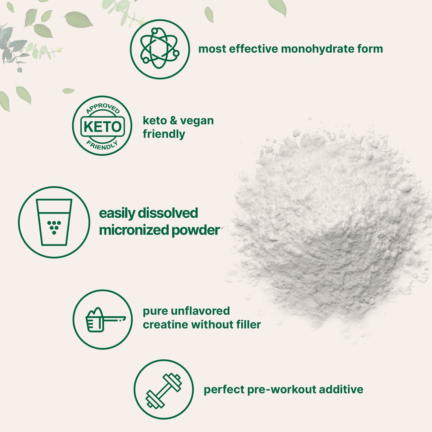 Creatine Monohydrate Powder 1 kg (2.2 Lbs), 5000mg Per Serv, Micronized Creatine Powder, Unflavored, Pure, No Filler, Keto & Vegan Friendly, Easy Dissolve Pre Workout Creatine for Women and Men Micro IngredientsBuy Supplements Australia