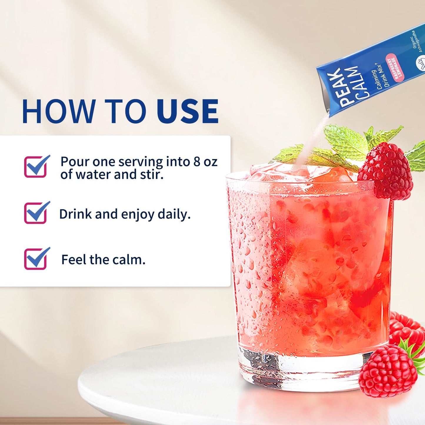 40 Count Super Cortisol Calm Drink with Magnesium Glycinate, Ashwagandha, L-Theanine & Vitamin D3 |Magnesium glycinate Powder for Relaxation, Focus & Sleep Support | Raspberry Lemonade | No Sugar OLELONBuy Supplements Australia