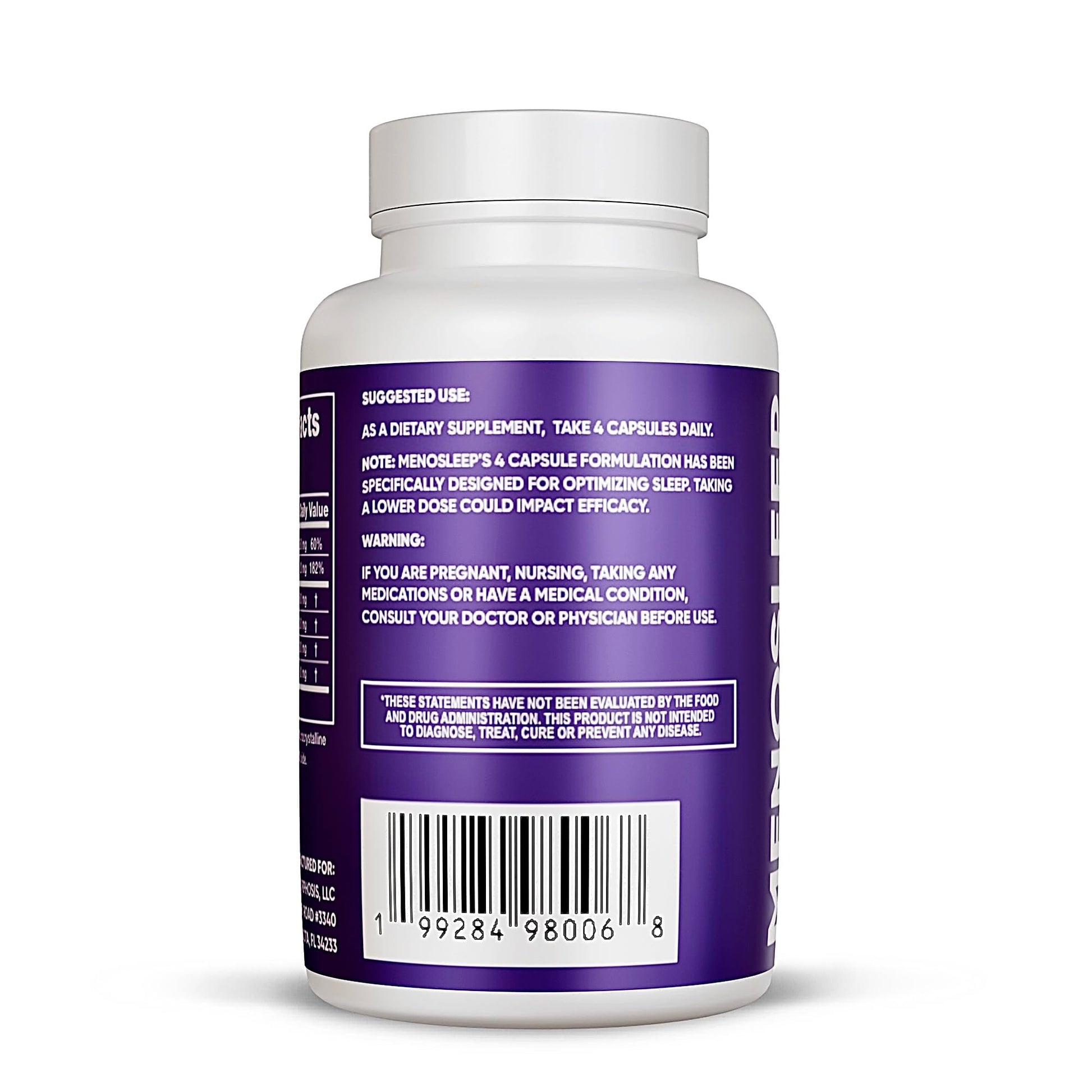 Meno Sleep Menopause Support Supplement: Clinically Proven Ingredients Improve Energy, Mood & Mental Clarity. Magnesium Glycinate, L-Theanine, Ashwagandha, Made in USA, Vegan, Hormone Free 120 Ct MenoMorphosisBuy Supplements Australia