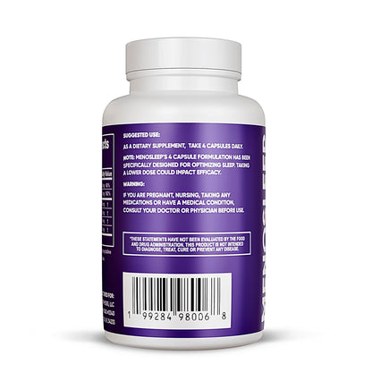 Meno Sleep Menopause Support Supplement: Clinically Proven Ingredients Improve Energy, Mood & Mental Clarity. Magnesium Glycinate, L-Theanine, Ashwagandha, Made in USA, Vegan, Hormone Free 120 Ct MenoMorphosisBuy Supplements Australia