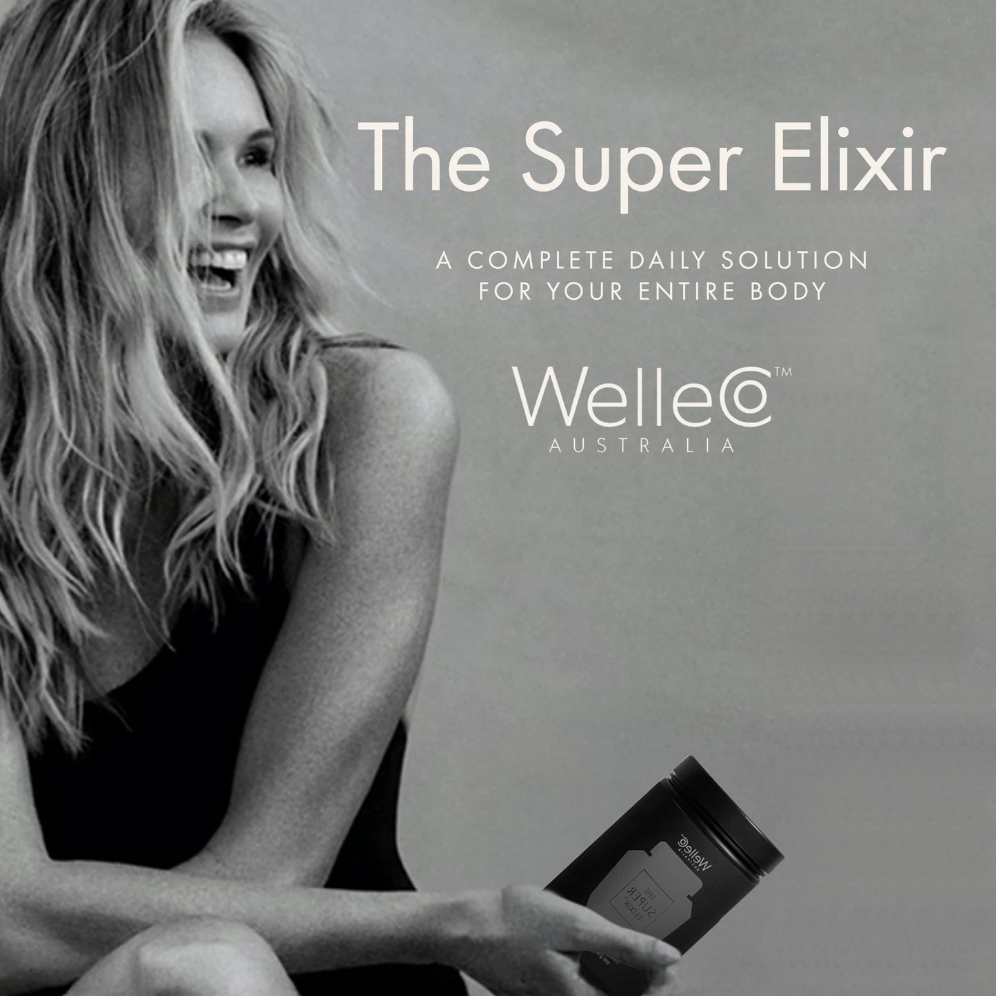 WelleCo The Super Elixir Daily Greens Powder, Probiotic Drink Mix with Whole Foods, Gluten Free, Vegan Gut Health Powder, Energy, Immunity, Healthy Skin, Hair & Nails (300g, Mixed Berry) WelleCoBuy Supplements Australia