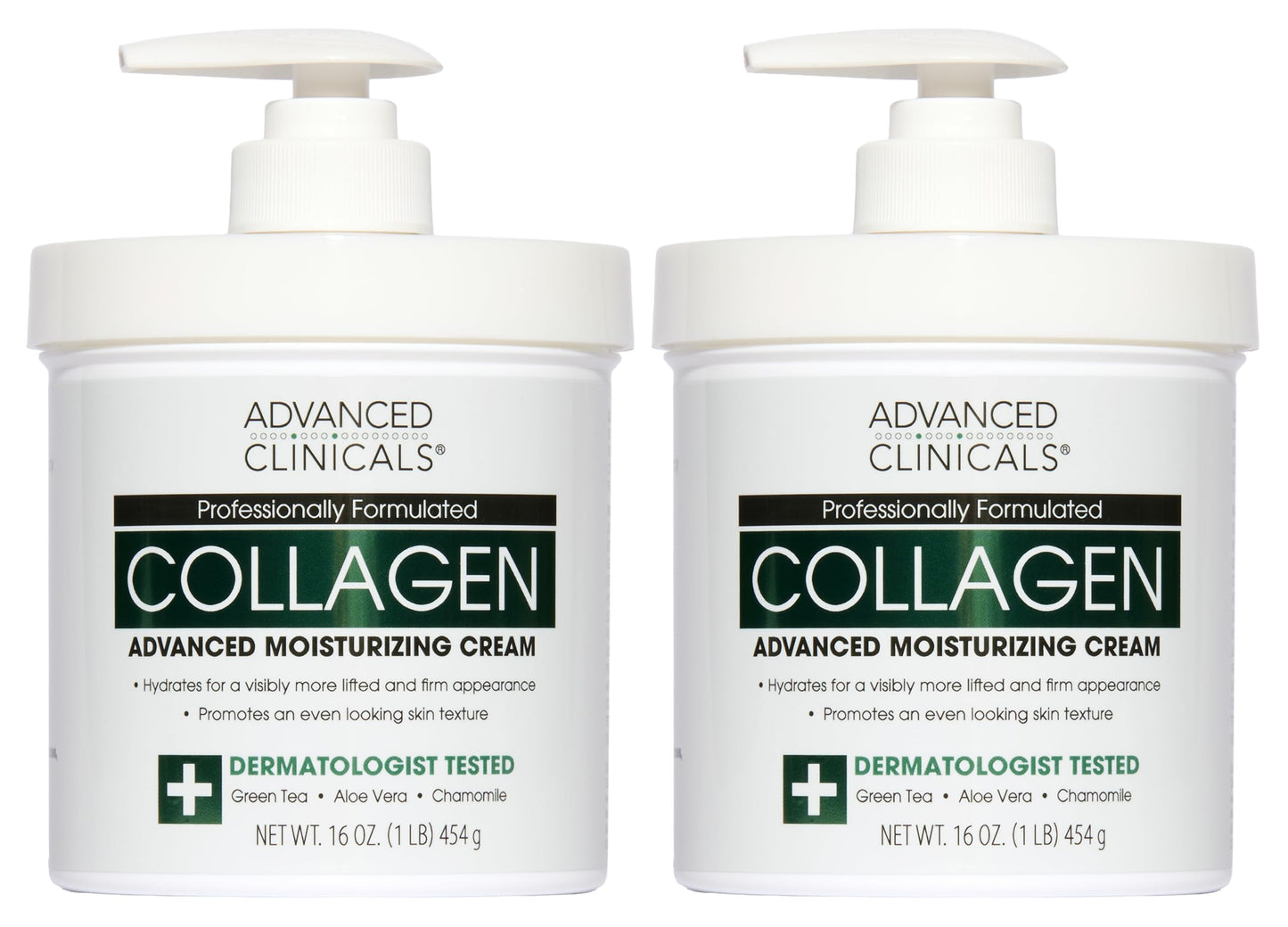 Advanced Clinicals Collagen Cream Body Lotion & Face Moisturizer W/Vitamin E | Skincare Moisturizing Collagen Lotion For Women, Men, Hand, & Neck Improves Look Of Crepey Skin & Uneven Dry Skin, 2pc Advanced Clinicals buy supplements Au