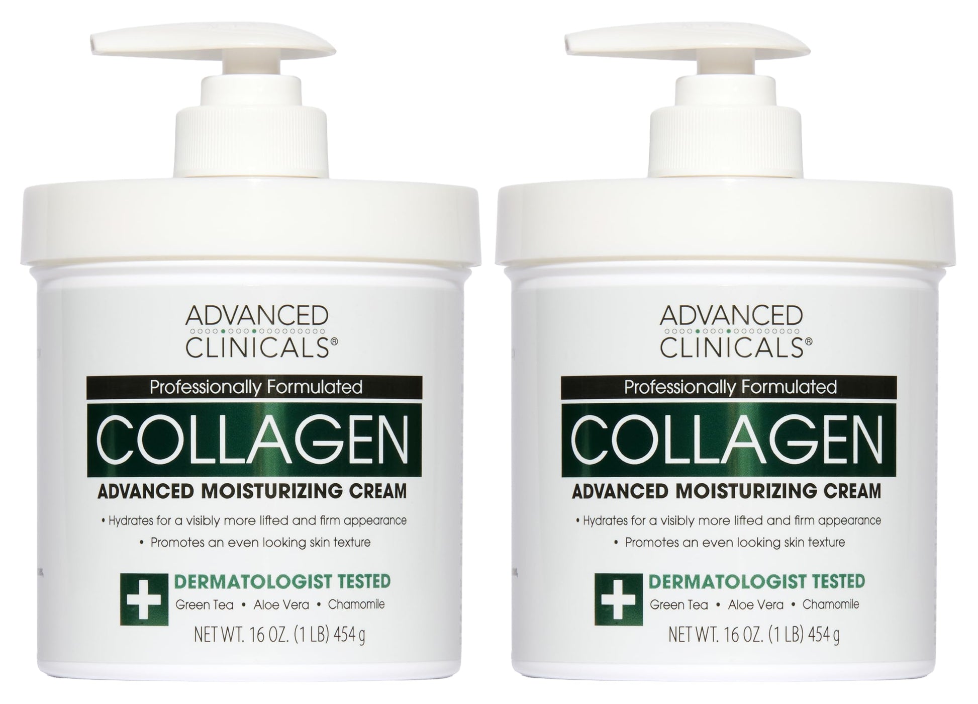 Advanced Clinicals Collagen Cream Body Lotion & Face Moisturizer W/Vitamin E | Skincare Moisturizing Collagen Lotion For Women, Men, Hand, & Neck Improves Look Of Crepey Skin & Uneven Dry Skin, 2pc Advanced Clinicals buy supplements Au