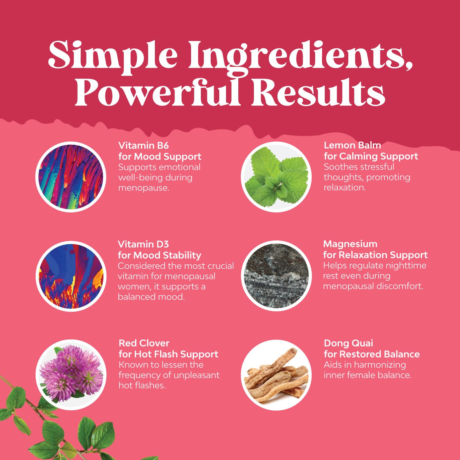 Complete Herbal Menopause Supplement for Women - Female Hormone Balance Capsules for Night Sweats Hot Flashes & Mood Swings with Dong Quai, Chaste Berry & Black Cohosh Root - 60 Count Natures CraftBuy Supplements Australia