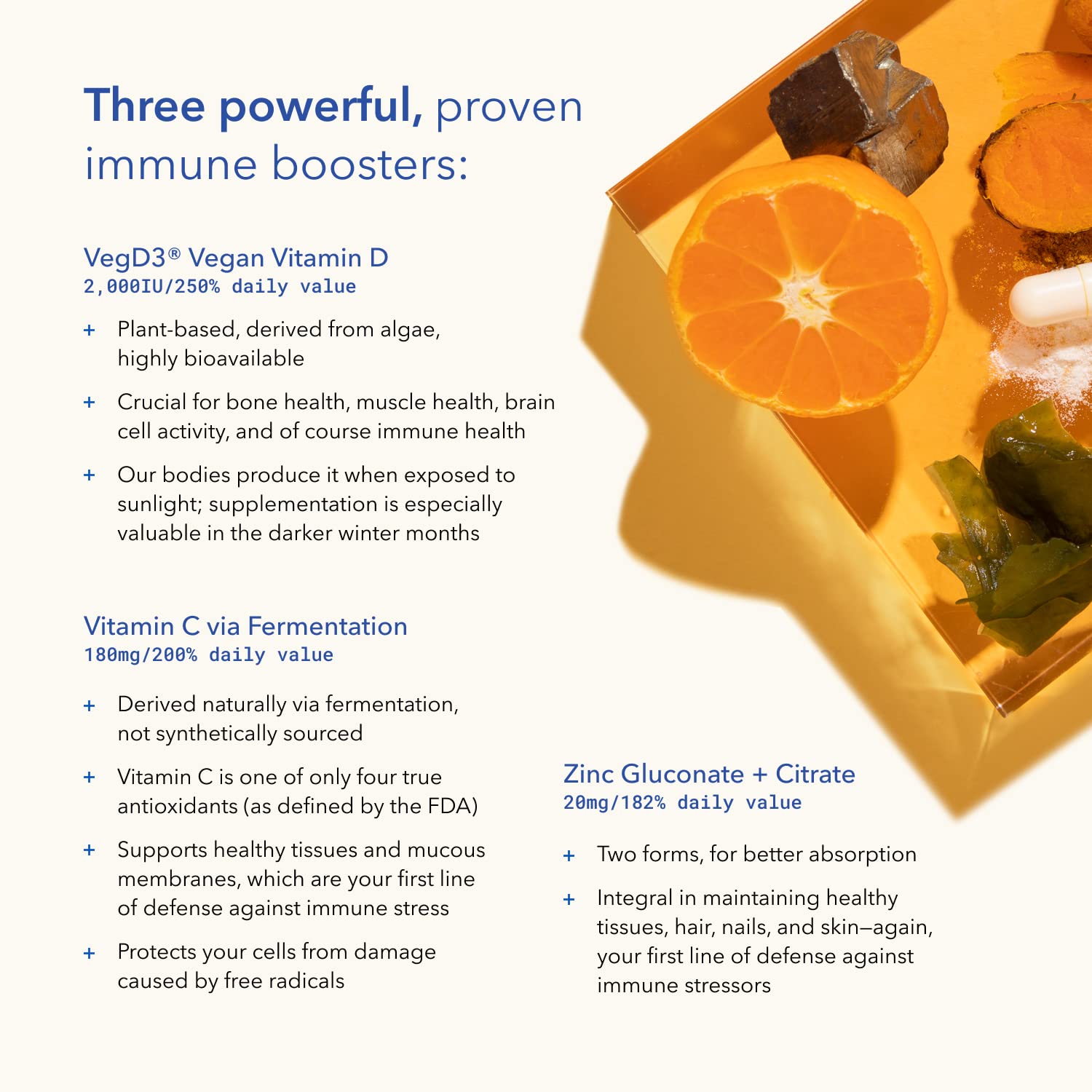 TRU NIAGEN Immune Support Supplement - Daily Defense - Vitamin C from Fermentation, Vegan Vitamin D3 2000 IU, Zinc, Plus Theracurmin (Curcumin) + Multi Award-Winning NAD Boosting Niagen 150mg 30ct TRU NIAGENBuy Supplements Australia