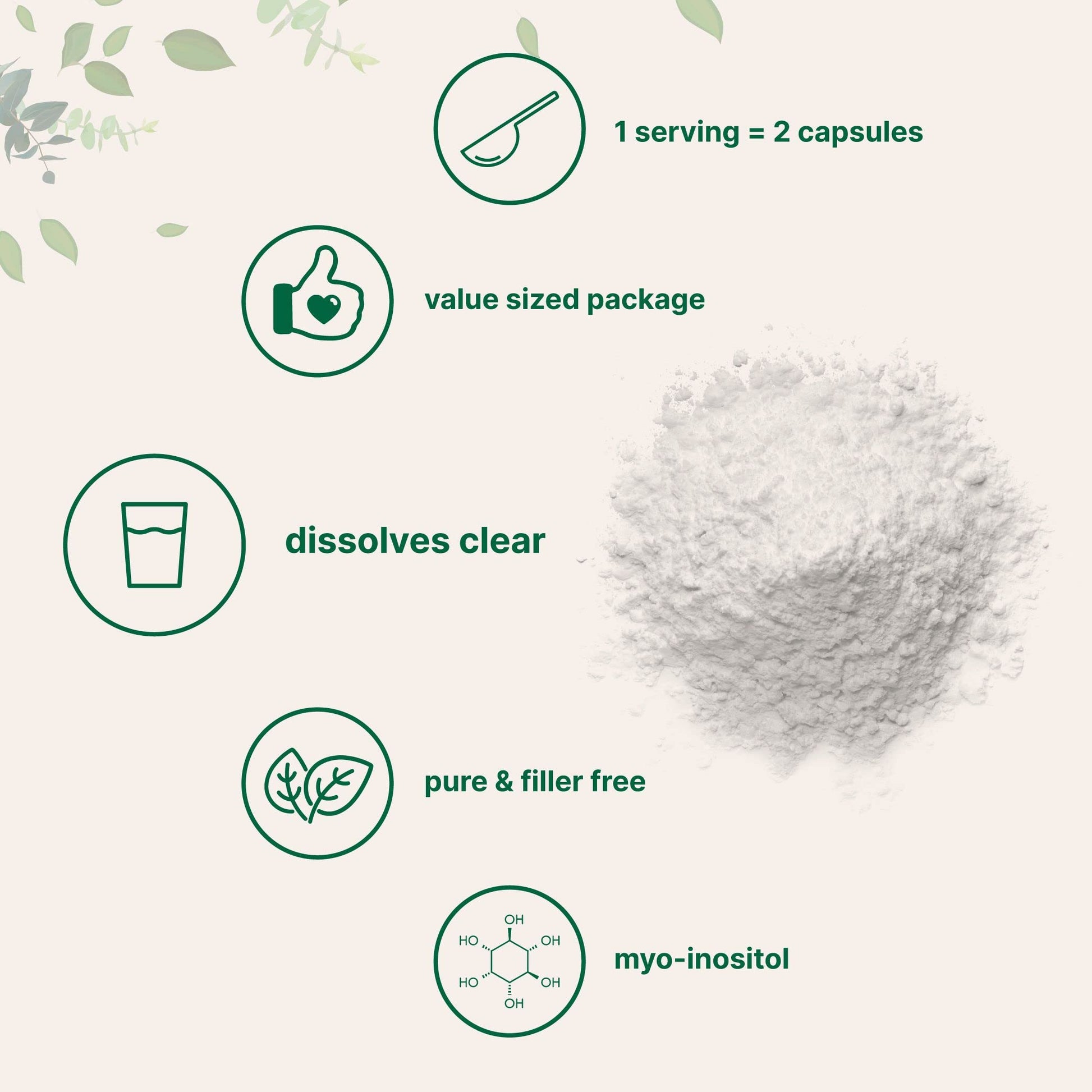 Pure Inositol Powder, Myo-Inositol B8 Powder, 1KG (2.2 Pounds), Strongly Supports Liver Micro IngredientsBuy Supplements Australia