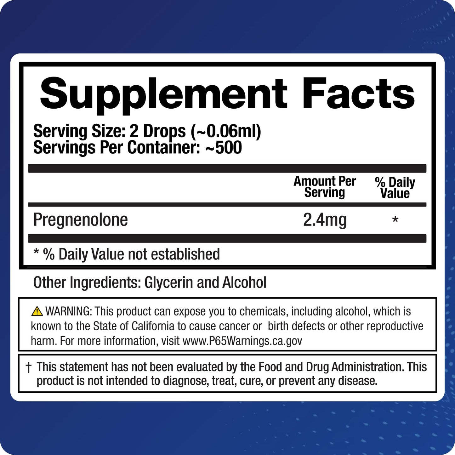 BioMatrix Pregnenolone 2.4 mg Per Dose, 1,200 mg Total (Equivalent to 3,000 mg of Oral BioMatrixBuy Supplements Australia
