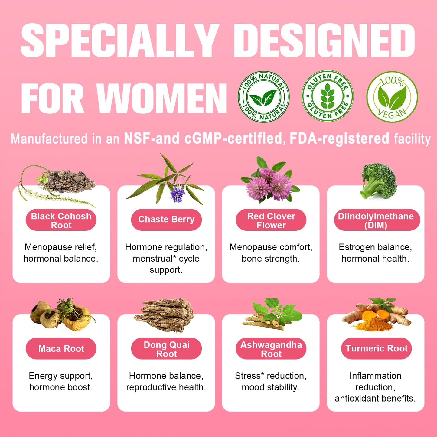 40-in-1 Menopause Supplements for Women, Multibenefit & Complete Black Cohosh for Hot Flashes, Night Sweats & Hormone Balance, w/ Probiotics, DIM, Vitex, Dong Quai, Red Clover and More, 120 Vegan Caps TotariaBuy Supplements Australia