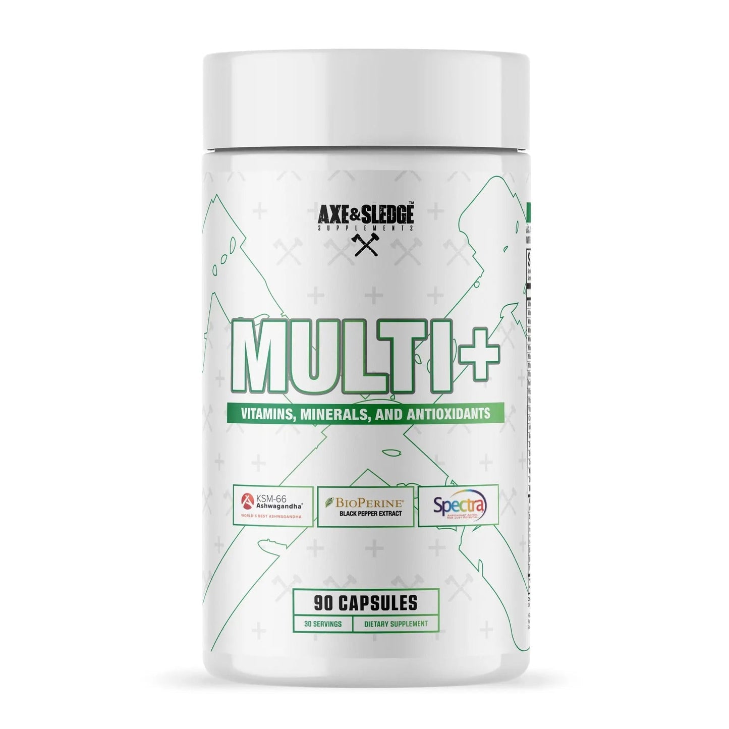 Axe & Sledge Multi Plus Multivitamin | 24 Bioavailable Vitamins & Minerals, Ashwagandha | Multivitamin for Women and Men Axe & SledgeBuy Supplements Australia