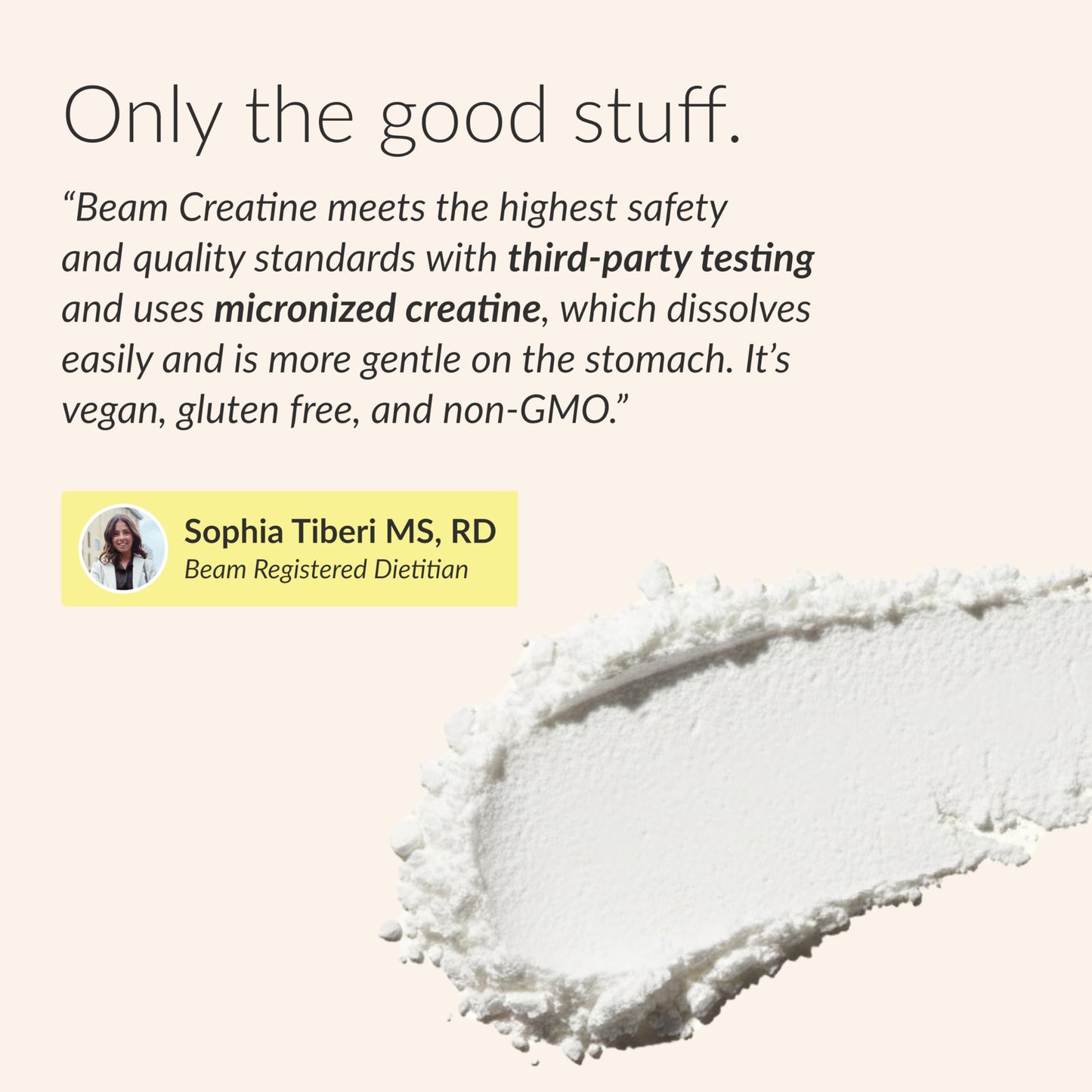 Beam Creatine Monohydrate Powder – 5g Micronized Creatine Monohydrate, Third Party Tested Creatine for Women & Men, Muscle Strength, Growth, Recovery & Cognitive Support, Unflavored, 60 Servings BeamBuy Supplements Australia