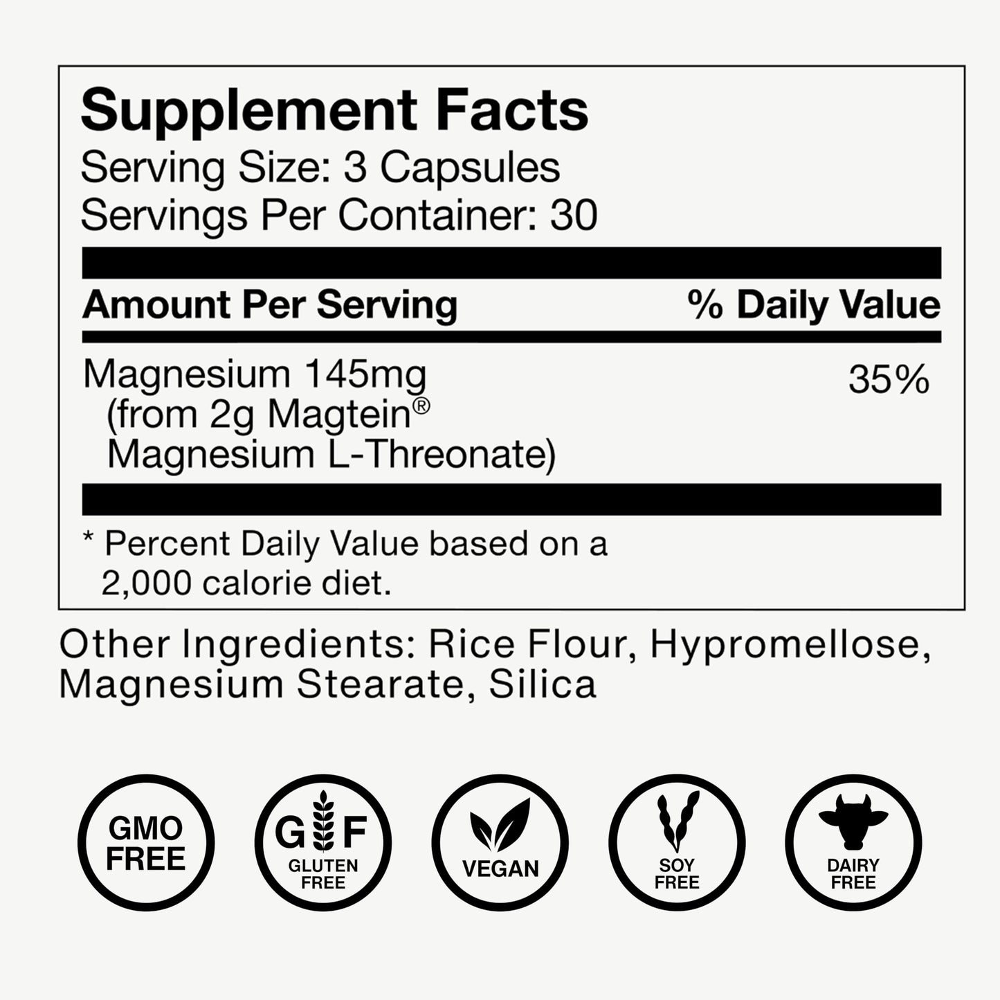 Momentous Magtein Magnesium L-Threonate - Brain & Rest Support Supplement - Boosts Cognitive Function & Sleep Quality