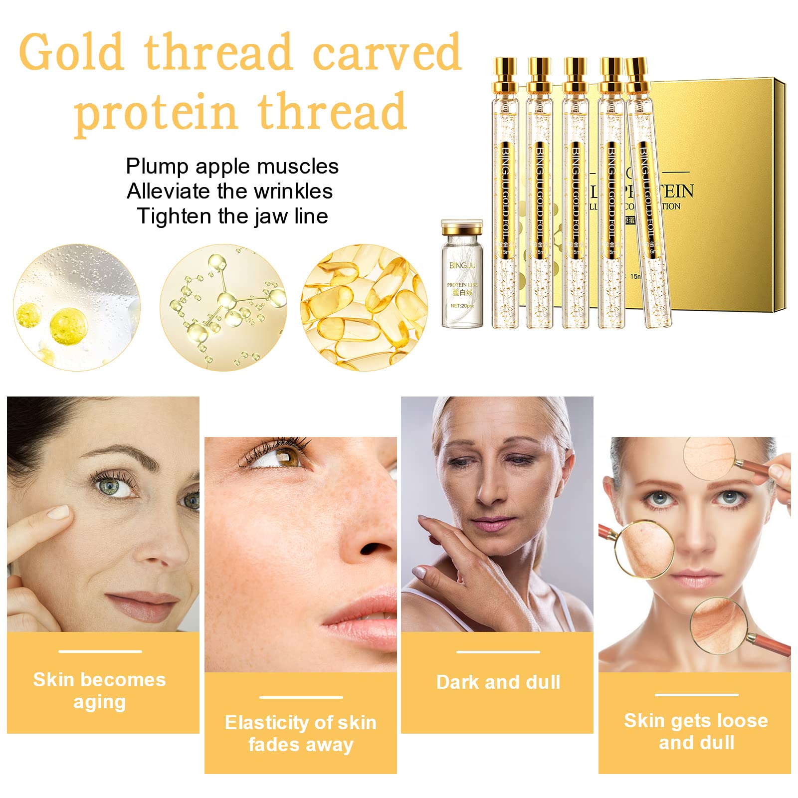 Instalift Korean Protein Thread Lifting Set, Absorbable Collagen Threads for Face Lift, Soluble Protein DRTRUBuy Supplements Australia