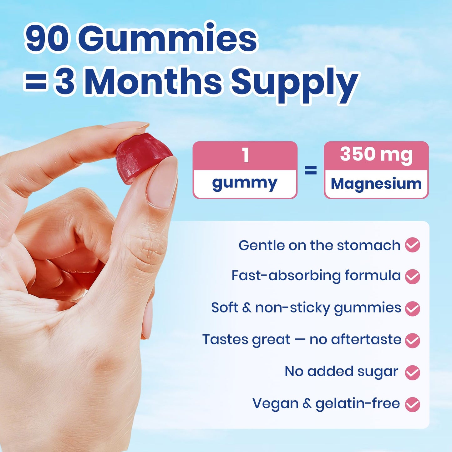 VEV Deep Calm Magnesium Complex 14-in-1 Gummies with Ashwagandha, L-Theanine, Vitamin D3 & Zinc for Women and Men, Vegan Magnesium Glycinate Gummies, 90 Gummies, Pack of 1 VEVBuy Supplements Australia