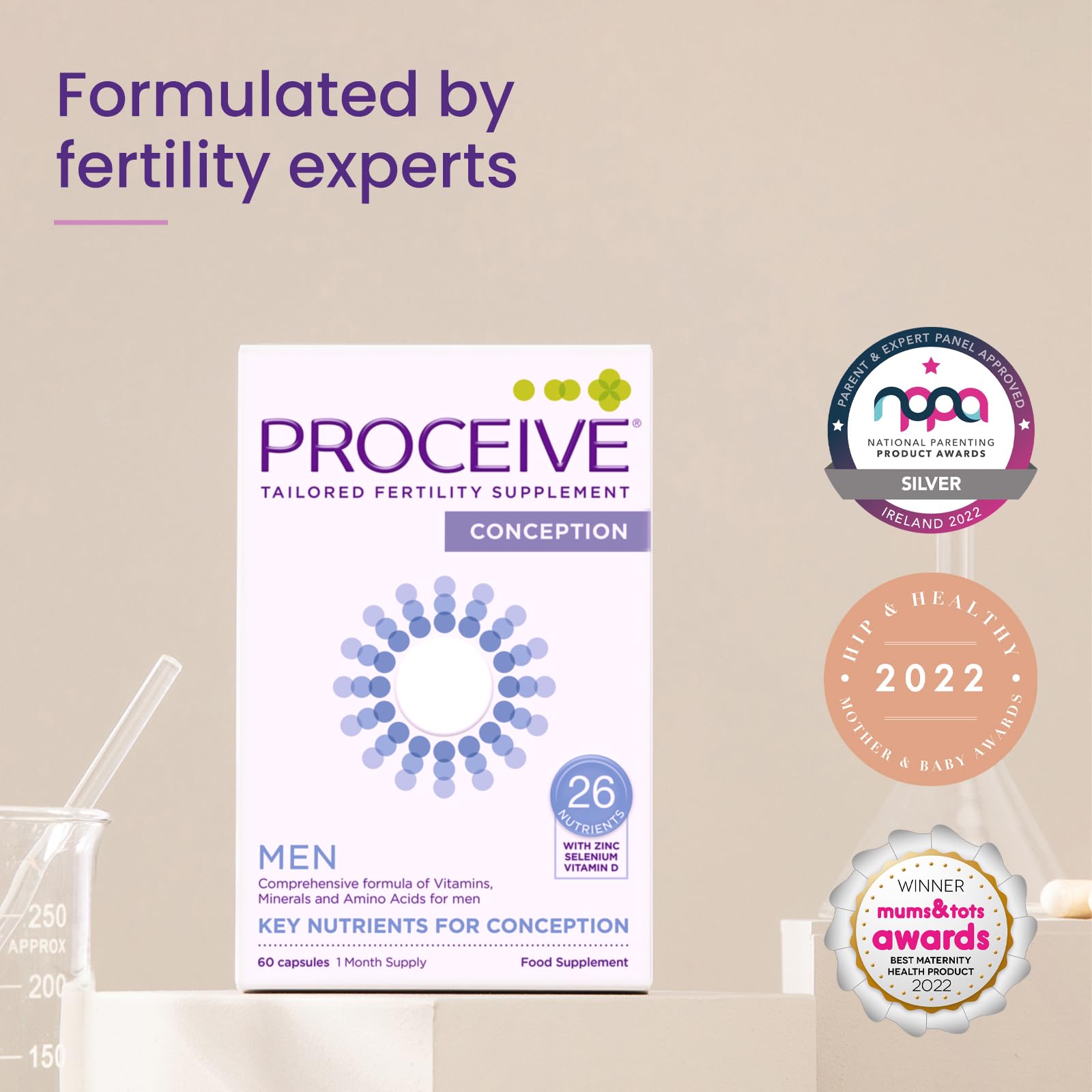 Proceive® Men Fertility Supplement for Conception - Vitamins & Minerals for Men Trying ProceiveBuy Supplements Australia