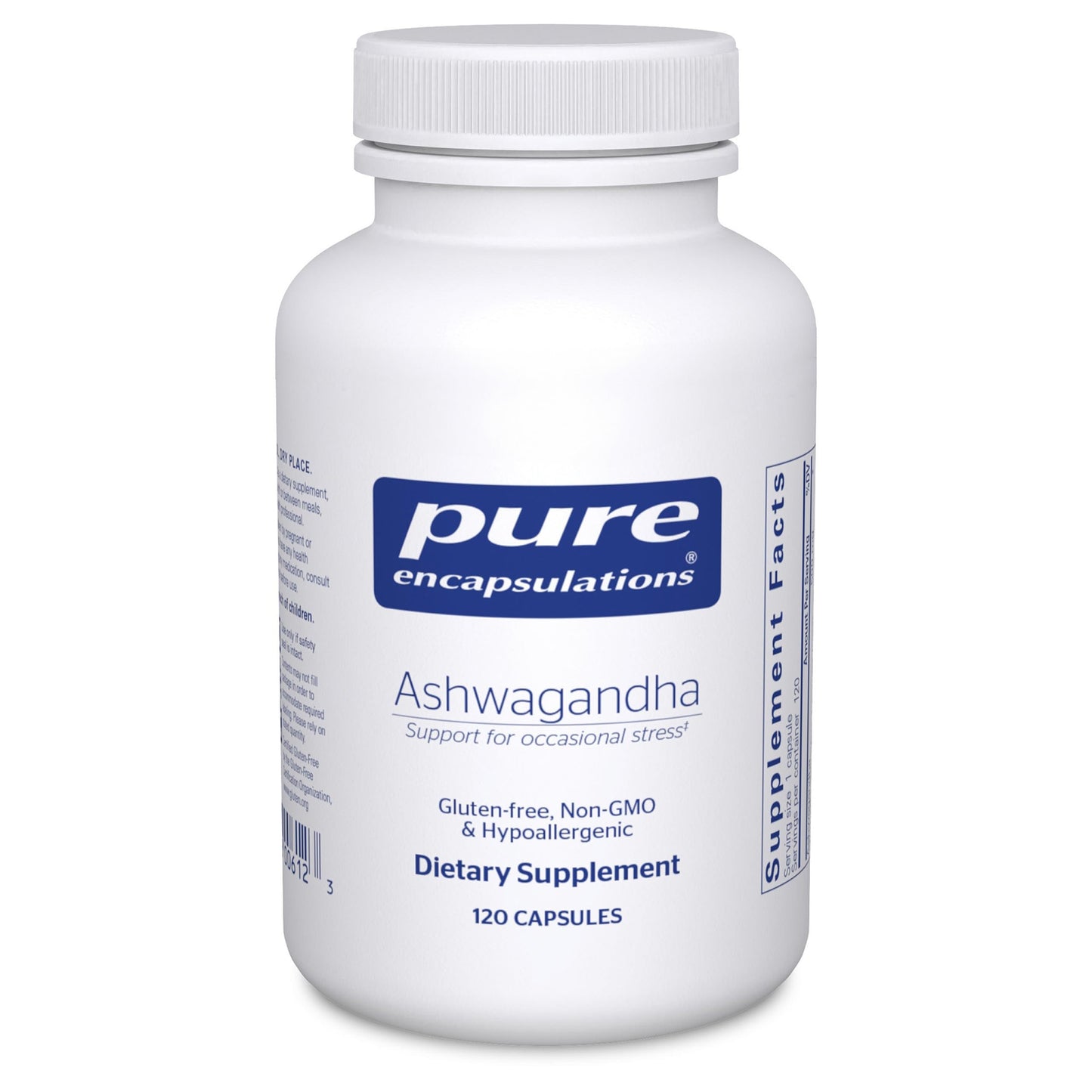 Pure Encapsulations Ashwagandha - 500 mg Ashwagandha Extract - Metabolism & Stress Support - Immune Support - GMO Free & Vegan - 120 Capsules Pure EncapsulationsBuy Supplements Australia