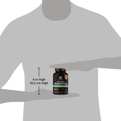 Ancient Nutrition Probiotics, Probiotics Ultimate 100 Billion CFUs*/Serving, Digestive and Immune Support, Gluten Free,