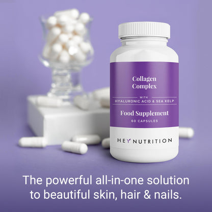 Hey Nutrition Collagen Complex Hyaluronic Acid & Sea Kelp Vitamin E, C, Biotin Hey NutritionBuy Supplements Australia