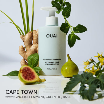 OUAI Detox Facial Cleanser - Deep Cleansing Face Wash with Glycolic Acid, Niacinamide & PHA - Removes Sweat, Dirt & Oil Without Drying - Gentle Face Cleanser for Post-Workout (7.8 Fl Oz) OUAIBuy Supplements Australia