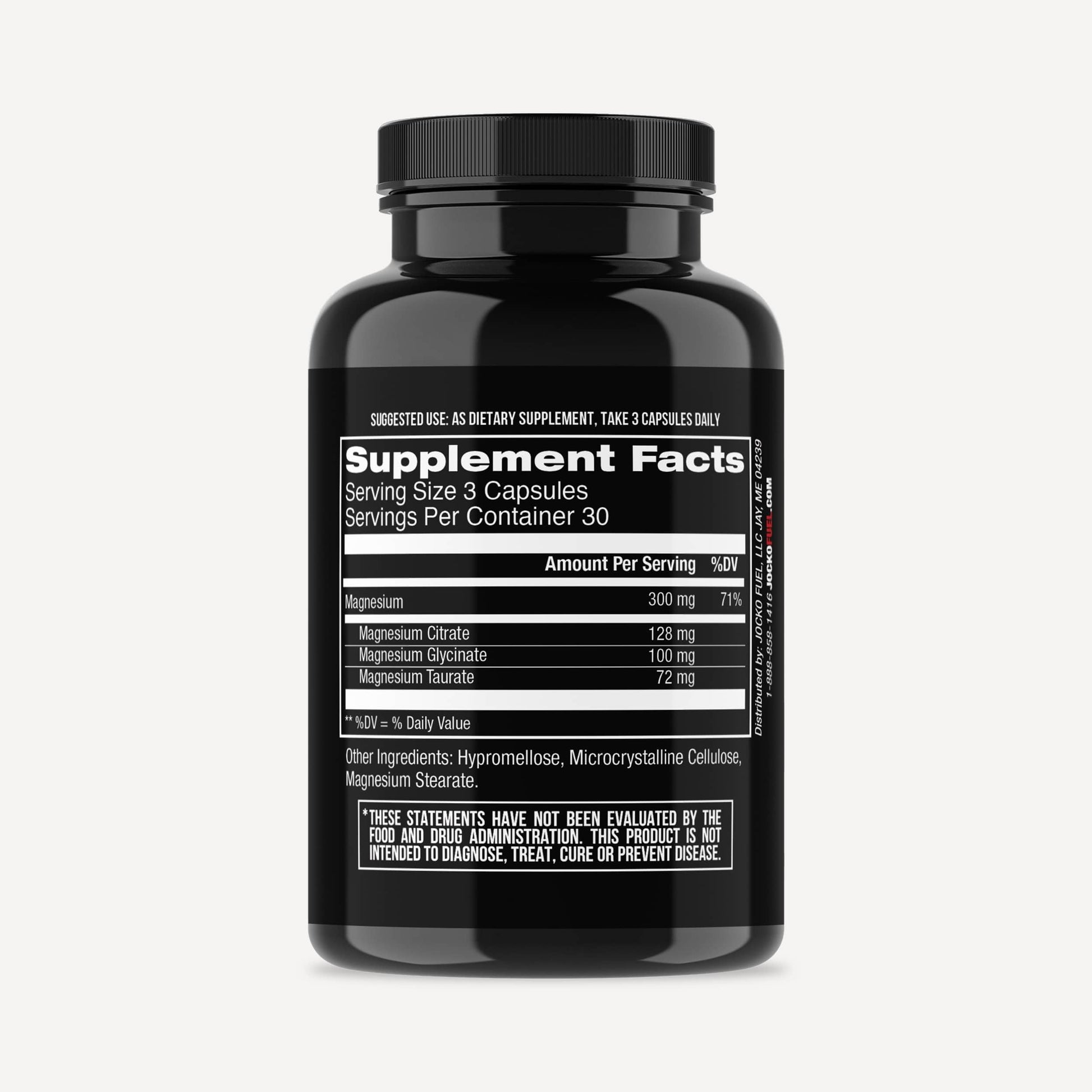 Jocko Fuel Magnesium Complex Supplement - Magnesium Glycinate, Citrate, & Taurate Capsules Dietary Supplement for Muscle Recovery & Relaxation, Heart, Nerve, Bone Support, & Sleep 30-Day Supply Jocko FuelBuy Supplements Australia
