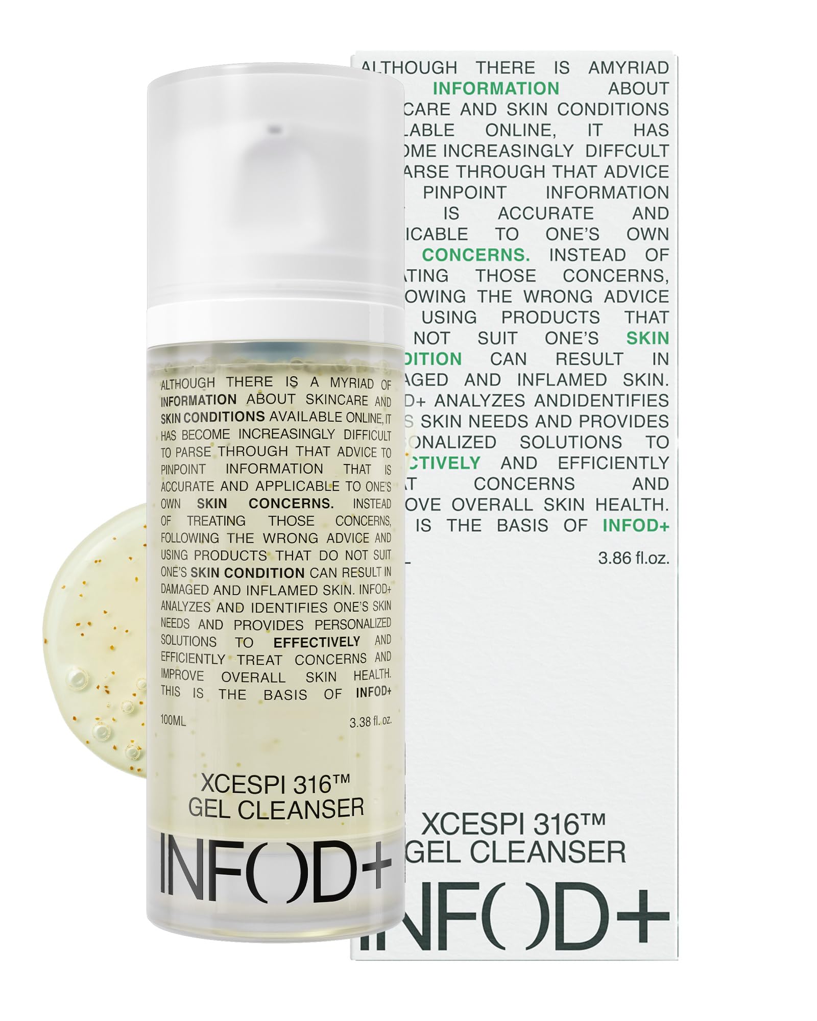 INFODPLUS Gel Cleanser, Gentle Low pH Deep Cleansing, Oil Control, Pore Blackhead Removal Face Wash, Ceramide Panthenol, Hydrating Barrier Balance Korean Skincare for Sensitive Skin, 3.38 fl.oz 100ml INFOD+ buy supplements Au